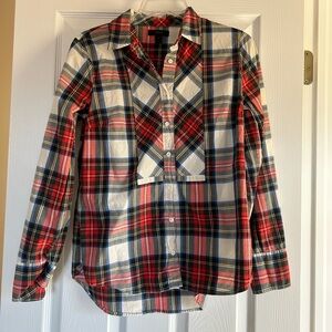 J. Crew Classic Plaid Button-Up Shirt